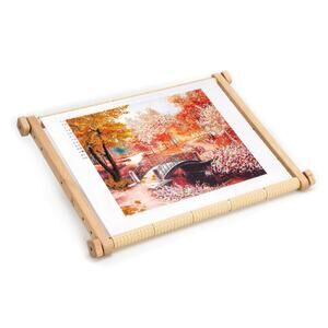 Needlepoint Embroidery Tapestry Scroll Frame Made of Organic Beech 22"L x 15.7"W